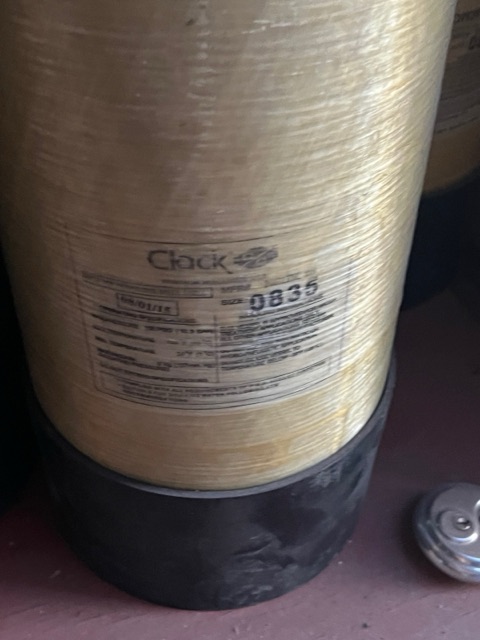 Clack 0835 Fiberglass Resin / Media Tank 8x35 with In/Out Head
